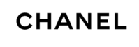 Chanel logo i sort